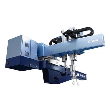 Injection molding robot supporting precision tooling operations