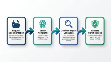 Four-step corporate gift supplier vetting process for conservation credibility verification