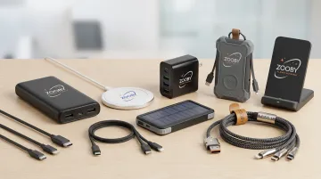 Branded promotional power banks wireless chargers and multi-port USB charging accessories