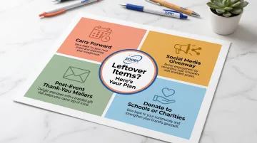 Four options for using leftover promotional items after a trade show