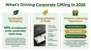 Three 2026 corporate gifting trends driving sustainable personalized premium boxes