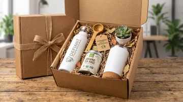 Zooby Promotional eco-friendly corporate gift box with sustainable certified products