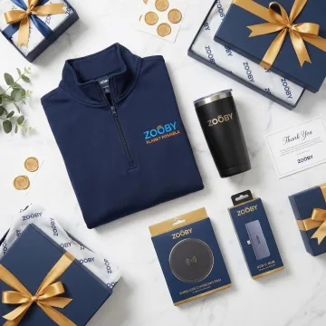 Branded gifts prepared for recurring corporate orders