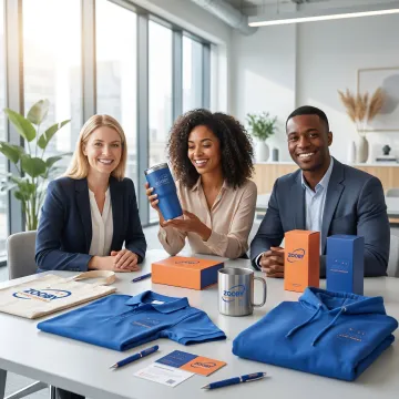 Branded merchandise planning for a corporate campaign