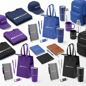 Custom branded promotional products display