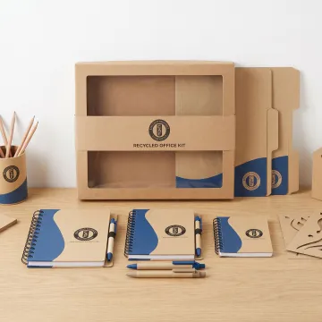 Eco-friendly office supply kit packaging