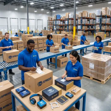 Corporate swag fulfillment and distribution setup