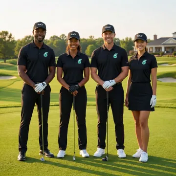 Branded corporate golf apparel and uniforms