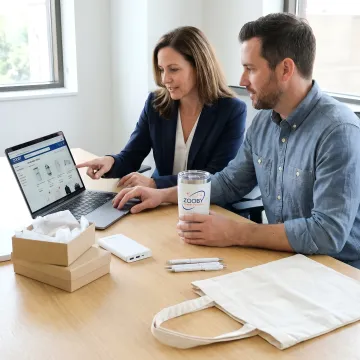 Branded client gifting program with online selection