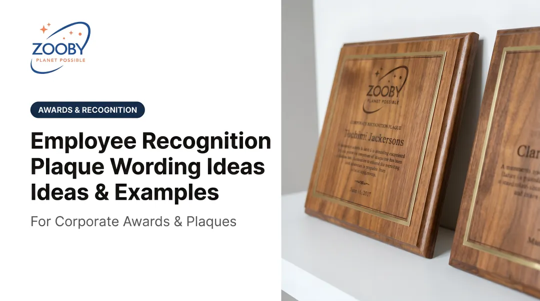 Employee Recognition Plaque Wording Ideas & Examples