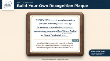 Mad lib plaque wording template formula with completed example fill-in-the-blank