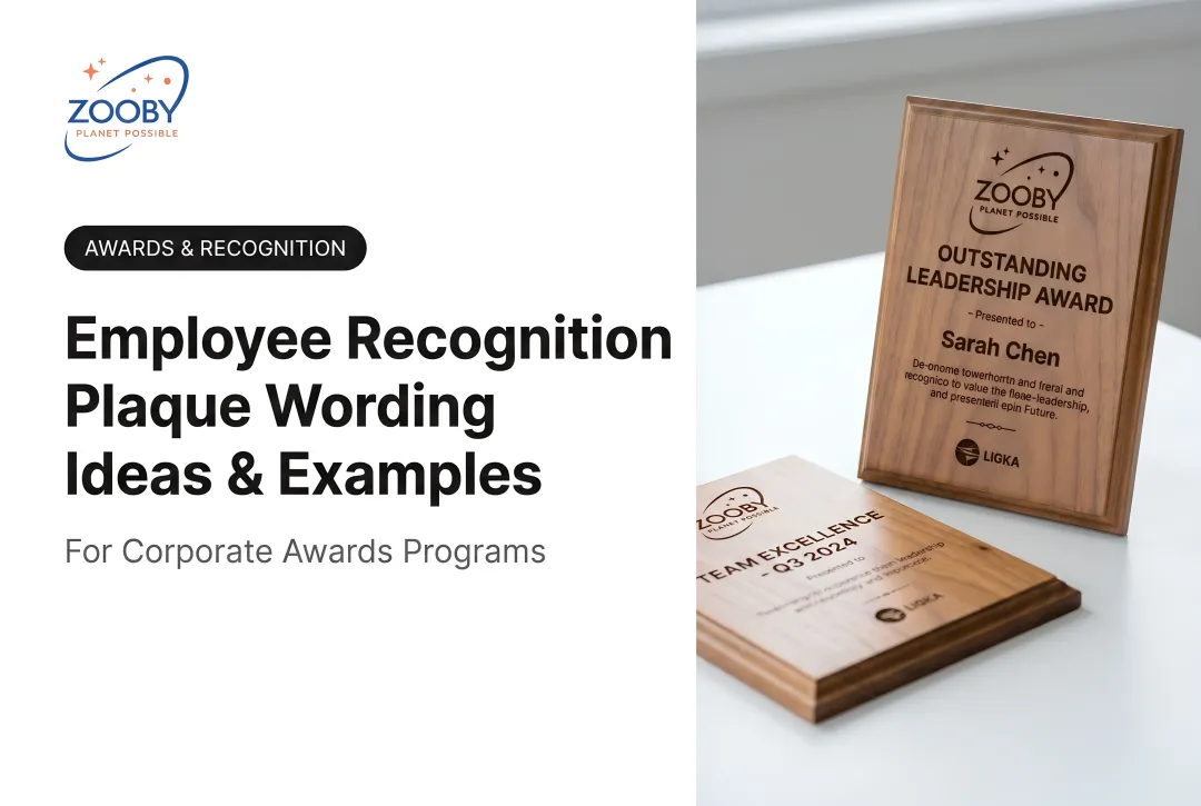 Employee Recognition Plaque Wording Ideas & Examples