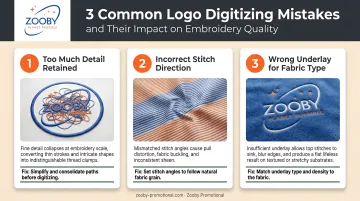 Three common logo digitizing mistakes and their impact on embroidery quality
